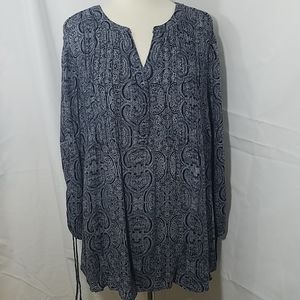 Westport Blue and White Blouse